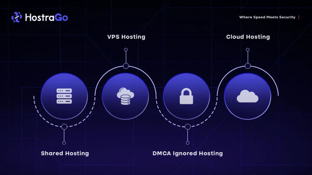 Types of Web Hosting Offered HostraGo