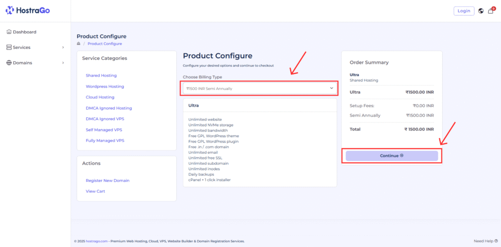 How To Configure the Hosting Plan