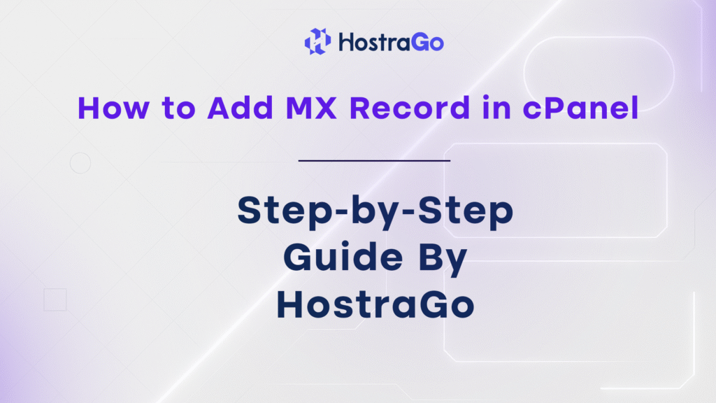 How to Add MX Record in cPanel