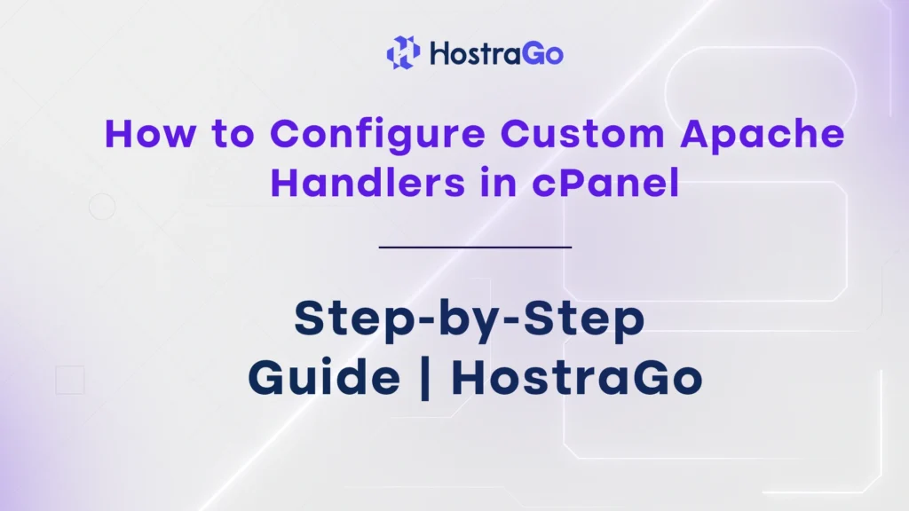 How to Configure Custom Apache Handlers in cPanel