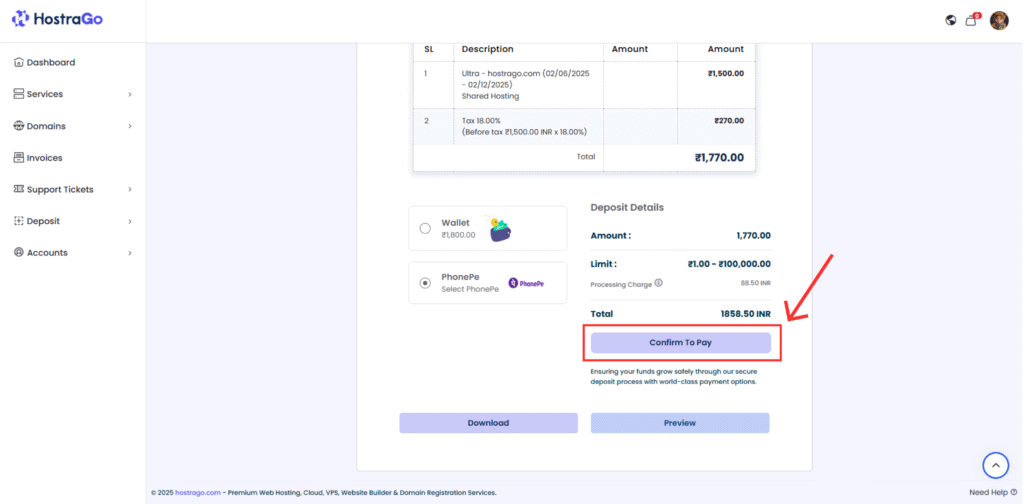 How to Confirm Payment