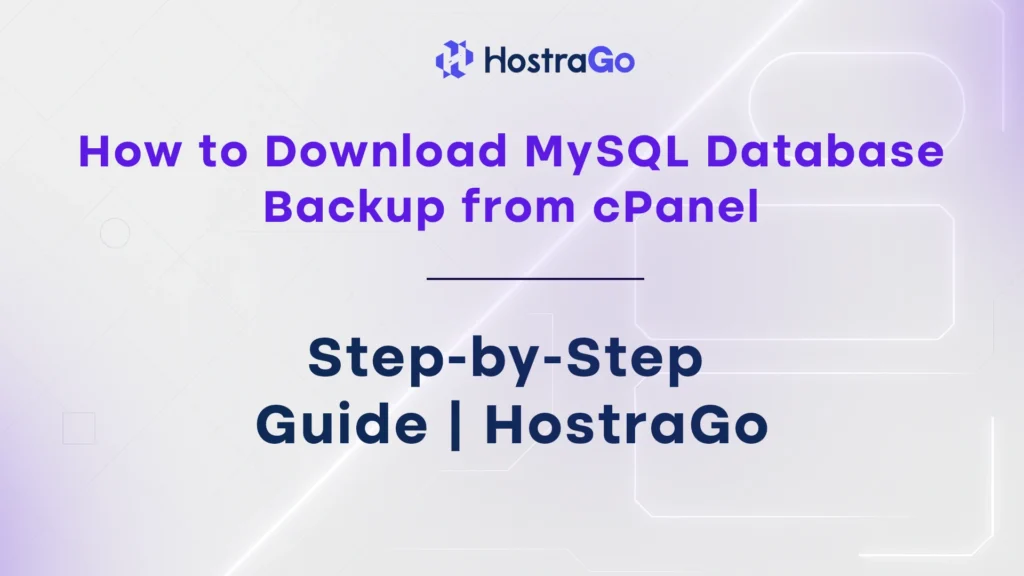 How to Download MySQL Database Backup from cPanel