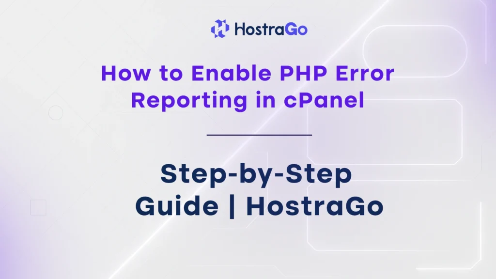 How to Enable PHP Error Reporting in cPanel
