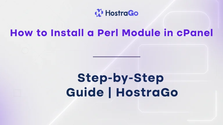 How to Install a Perl Module in cPanel