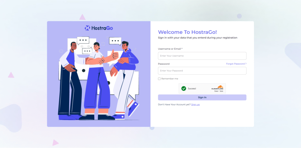 How to Login or Create an Account in HostraGo