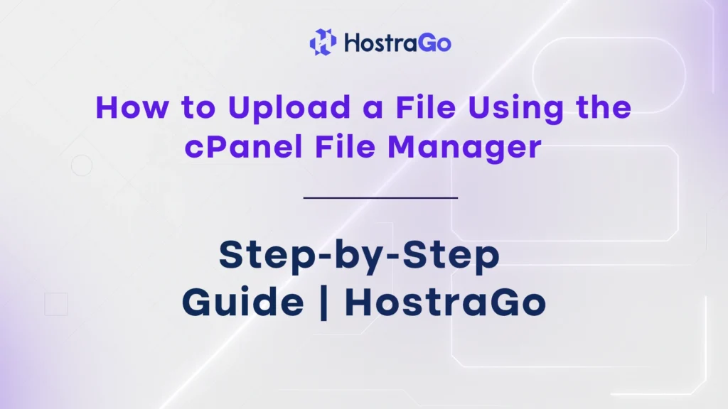 How to Upload a File Using the cPanel File Manager