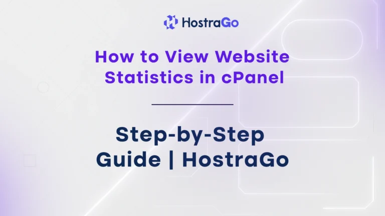 How to View Website Statistics in cPanel