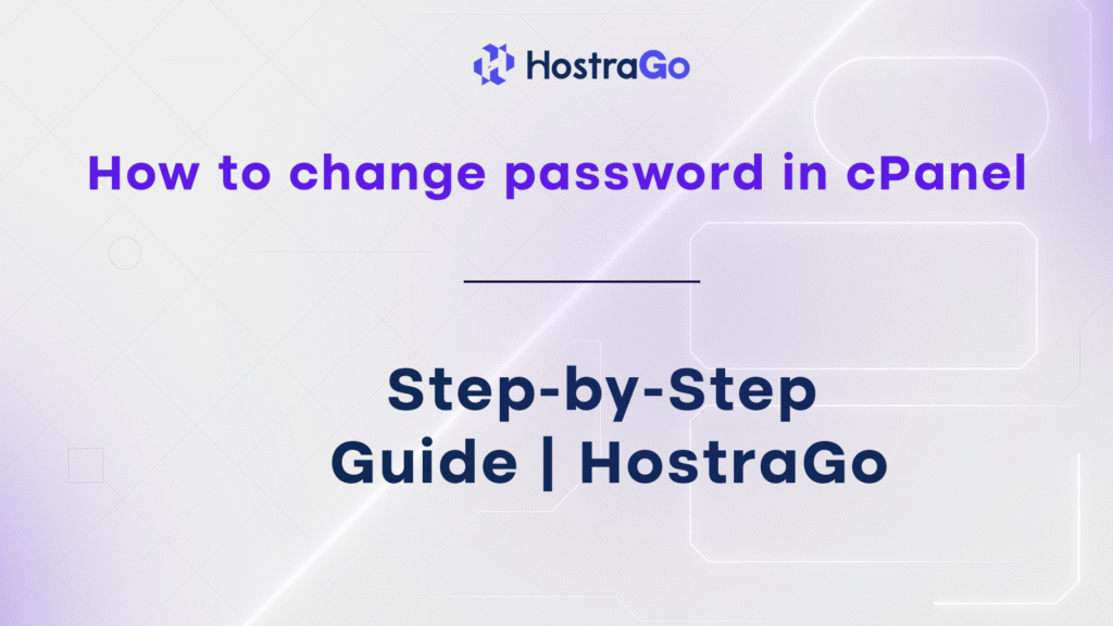 How to change password in cPanel