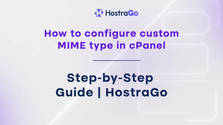 How to configure custom MIME type in cPanel