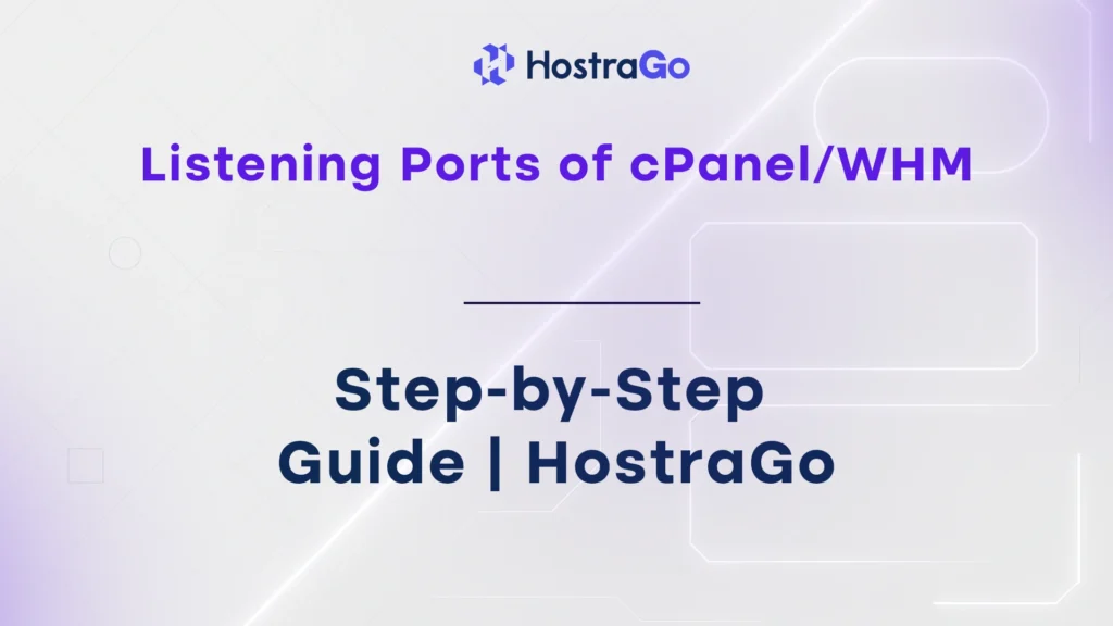 Listening Ports of cPanel/WHM