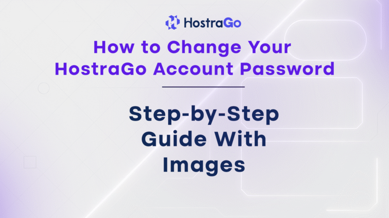 how to Change Your HostraGo Account Password