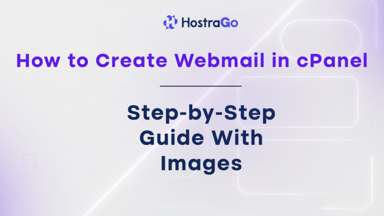 how to Create Webmail in cPanel