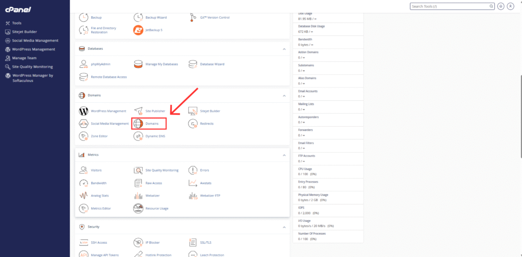 how to create domain in cpanel using hostrago dashboard