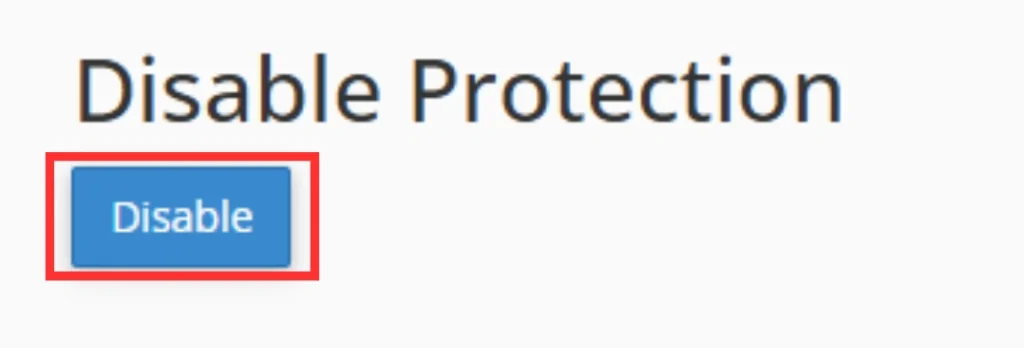 Disable Leech Protect