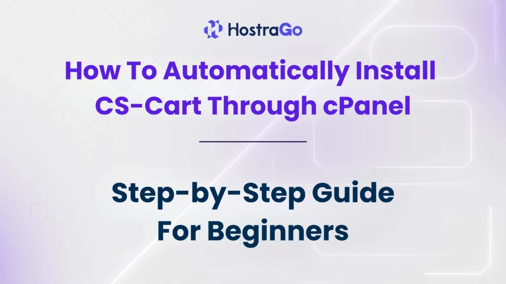 How To Automatically Install CS-Cart Through cPanel
