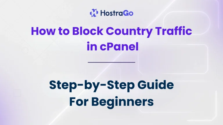How to Block Country Traffic in cPanel