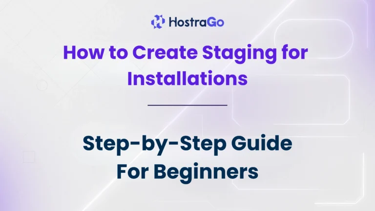 How to Create Staging for Installations