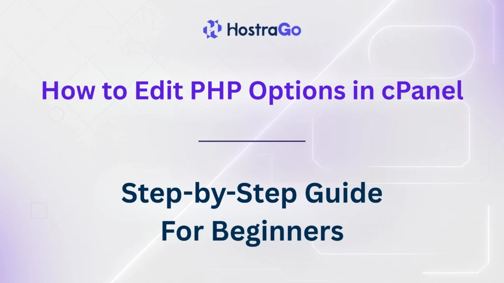 How to Edit PHP Options in cPanel