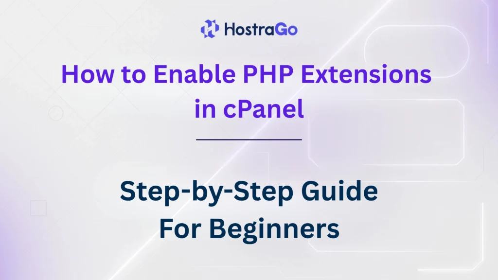 How to Enable PHP Extensions in cPanel