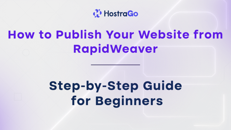 How to Publish Your Website from RapidWeaver