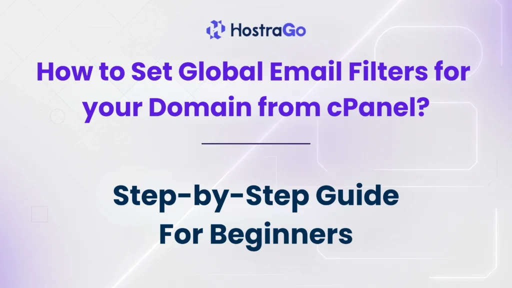 How to Set Global Email Filters for your Domain from cPanel