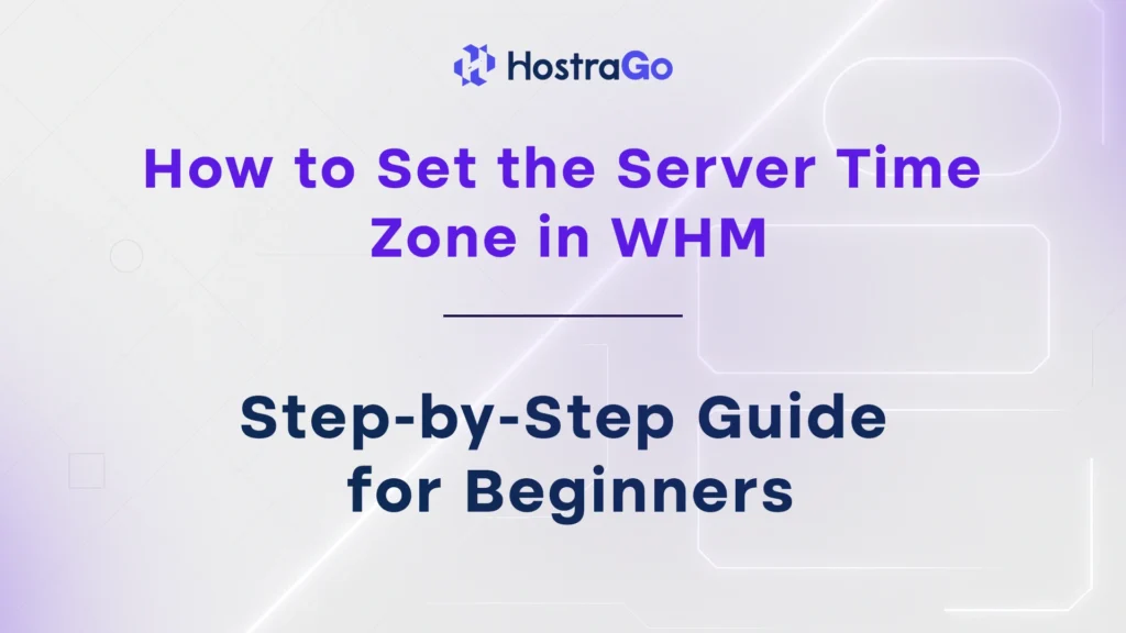 How to Set the Server Time Zone in WHM