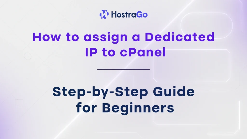 How to assign a Dedicated IP to cPanel