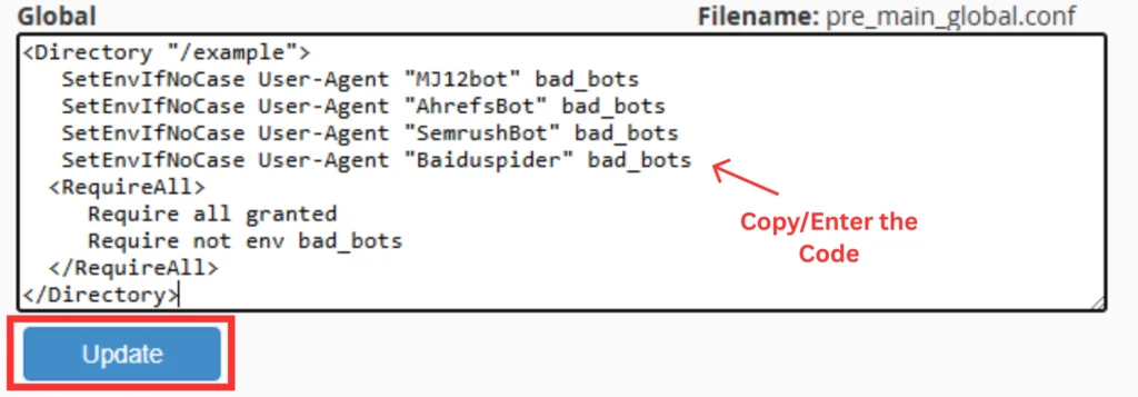 Save and Restart Apache