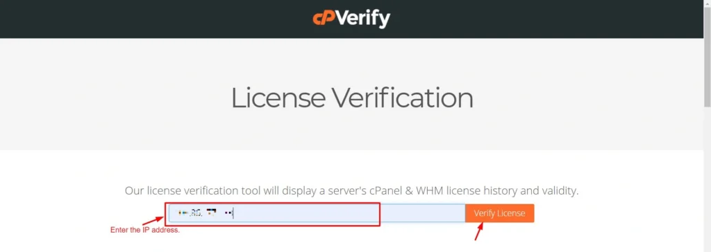 click Verify License