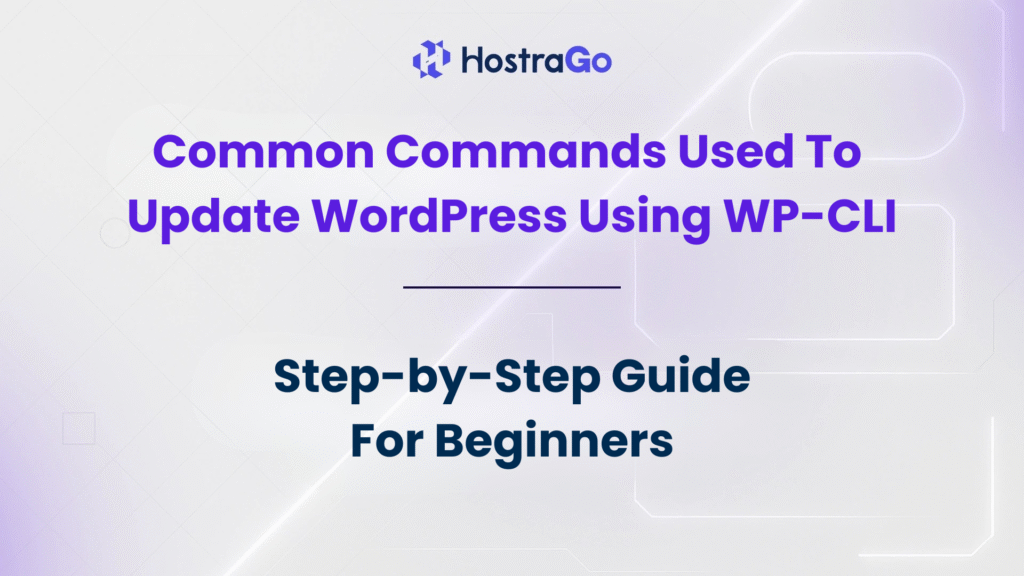 Common Commands Used To Update WordPress Using WP-CLI