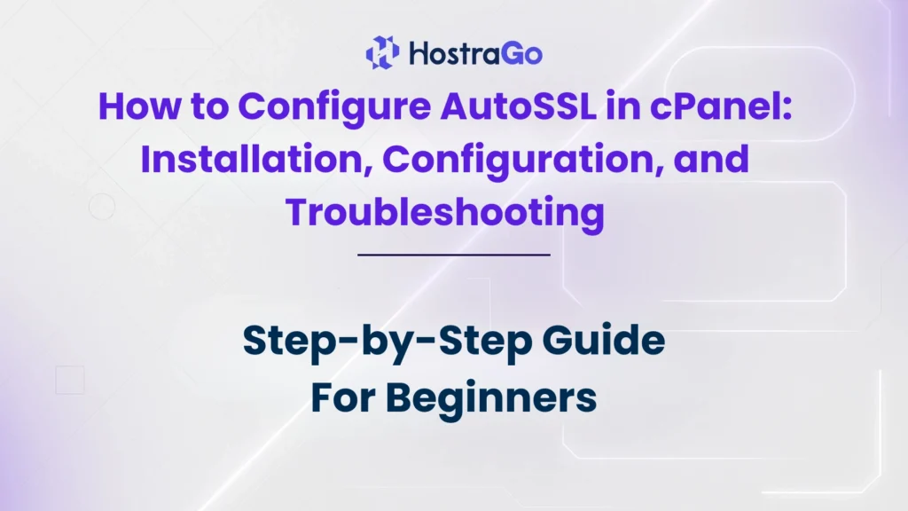 configure AutoSSL