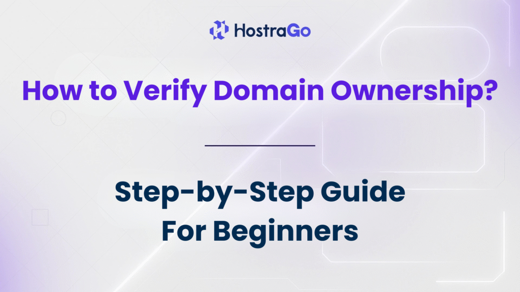 verify domain ownership