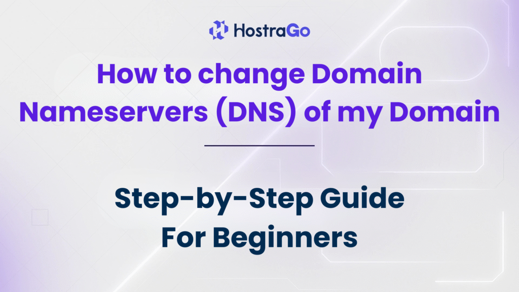 How to change Domain Nameservers (DNS) of my Domain