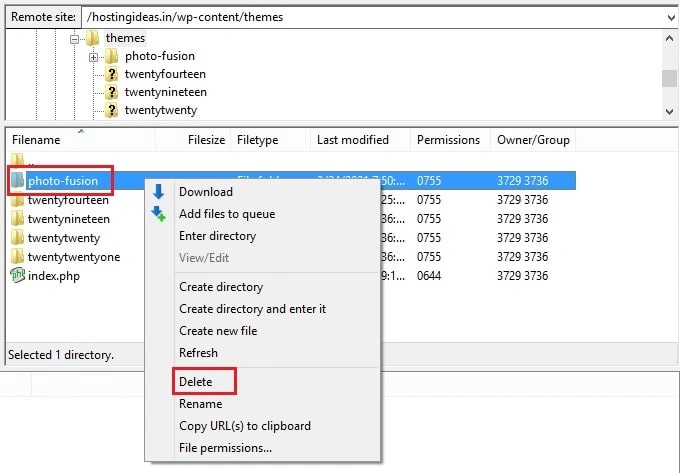 Select Delete