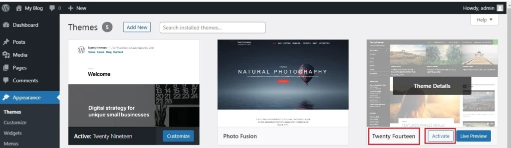 Theme Details
