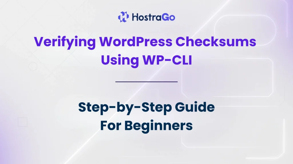 Verifying WordPress Checksums Using WP-CLI
