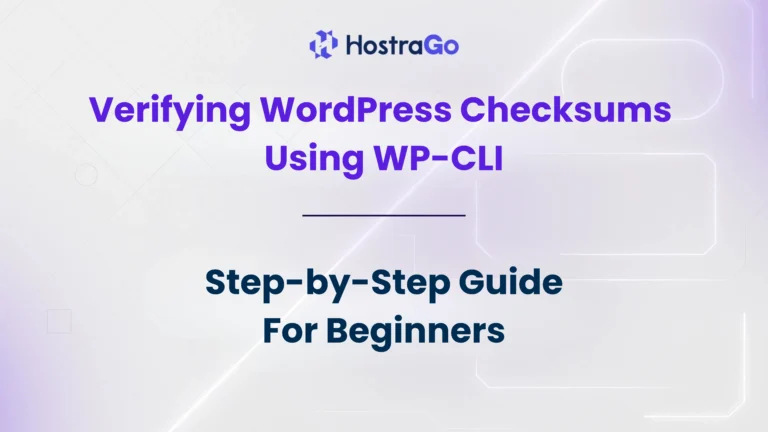 Verifying WordPress Checksums Using WP-CLI