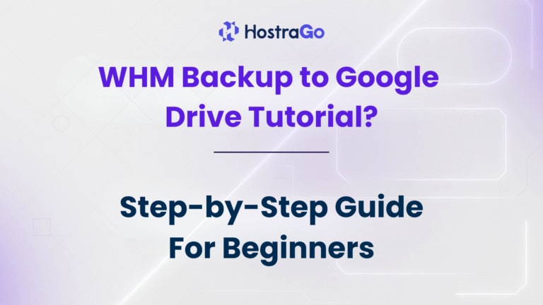 WHM Backup to Google Drive Tutorial