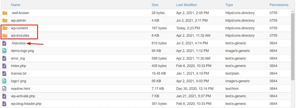 root directory