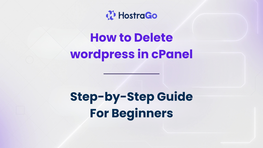 How to Delete WordPress in cPanel